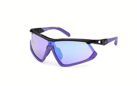 Adidas brýle Sport SP0055 Black/Gradient Or Mirror Violet