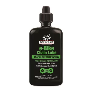 Finish Line E-Bike Chain Lube 4oz/120ml-kapátko