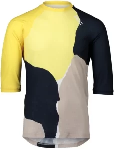 POC MTB Pure 3/4 Jersey Color Splashes Multi Sulfur Yellow
