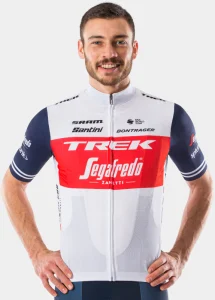 Santini dres Trek-Segafredo bílá/modrá