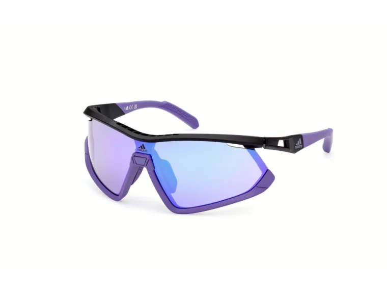 Adidas brýle Sport SP0055 Black/Gradient Or Mirror Violet
