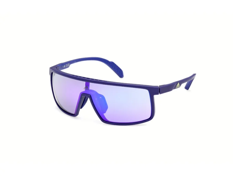 Adidas brýle Sport SP0057 Blue/Gradient Or Mirror Violet