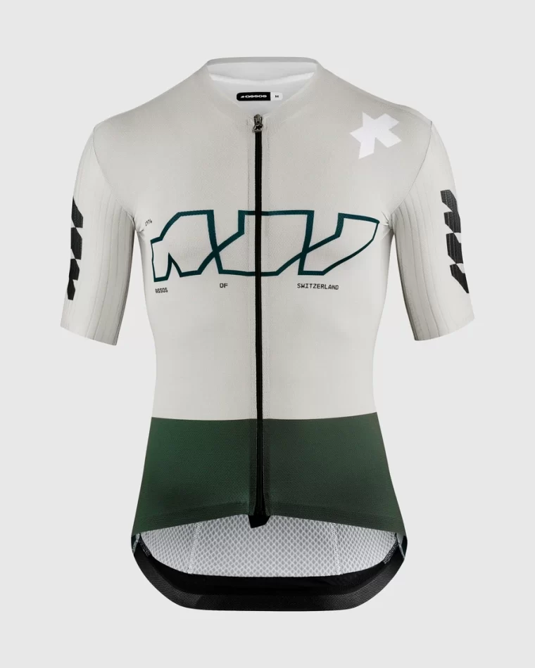 Assos dres Equipe RS Jersey Something to Say Almond Milk