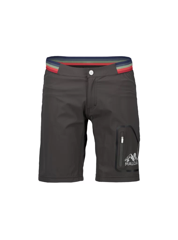 Maloja šortky GranitM. charcoal